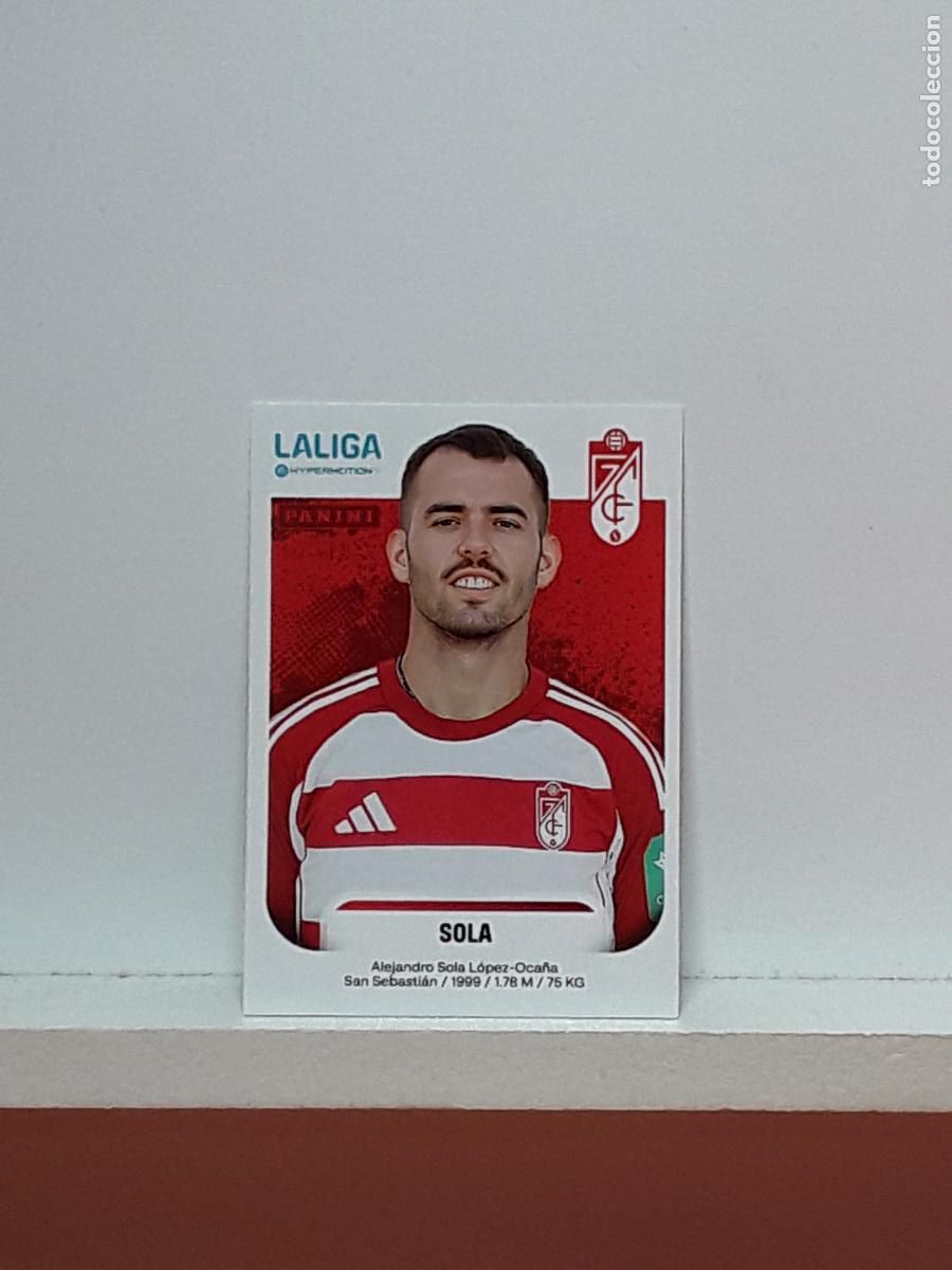 Cromos de F&uacute;tbol: LALIGA HYPERMOTION 2025 2026 25 26 ALBUM PANINI LIGA N 215 GRANADA SOLA ALEJANDRO