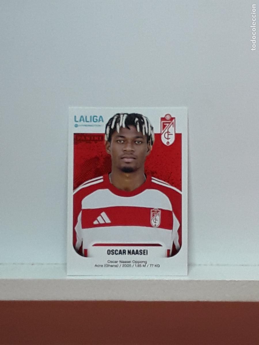 Cromos de F&uacute;tbol: LALIGA HYPERMOTION 2025 2026 25 26 ALBUM PANINI LIGA N 216B 216 B GRANADA OSCAR NAASEI OPPONG