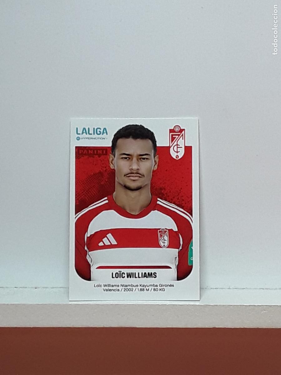 Cromos de F&uacute;tbol: LALIGA HYPERMOTION 2025 2026 25 26 ALBUM PANINI LIGA N 218 GRANADA LOIC WILLIAMS