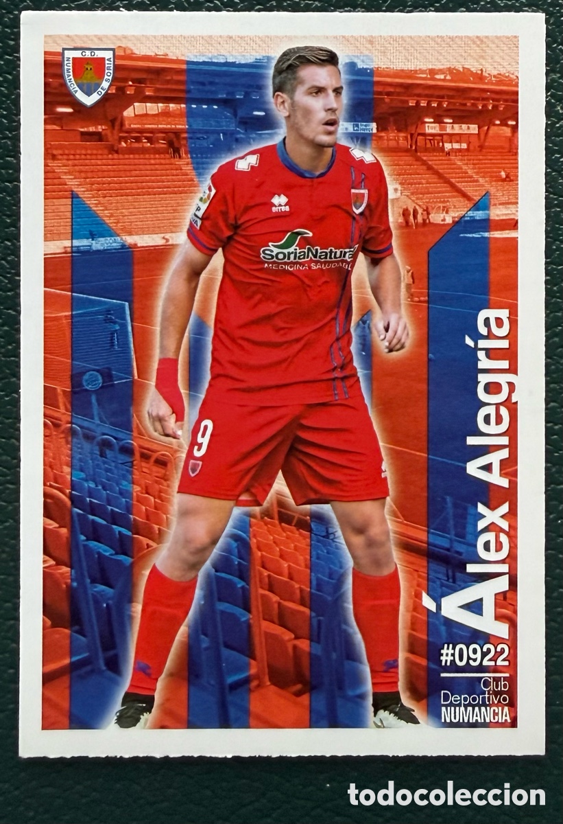 Figurine di Calcio: 922 ALEX ALEGRIA CD NUMANCIA FICHAS ALBUM MUNDICROMO 2015 2016 15 16