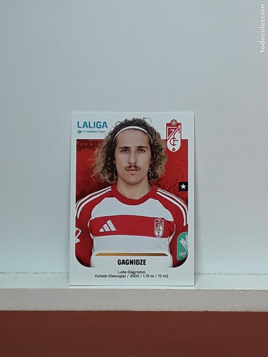 Cromos de F&uacute;tbol: LALIGA HYPERMOTION 2025 2026 25 26 ALBUM PANINI LIGA N 223B 223 B GRANADA GAGNIDZE