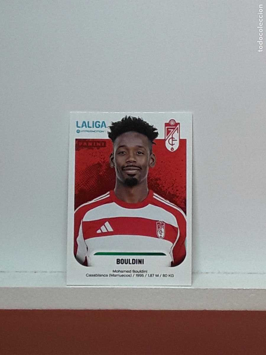 Cromos de F&uacute;tbol: LALIGA HYPERMOTION 2025 2026 25 26 ALBUM PANINI LIGA N 229 GRANADA BOULDINI MOHAMED