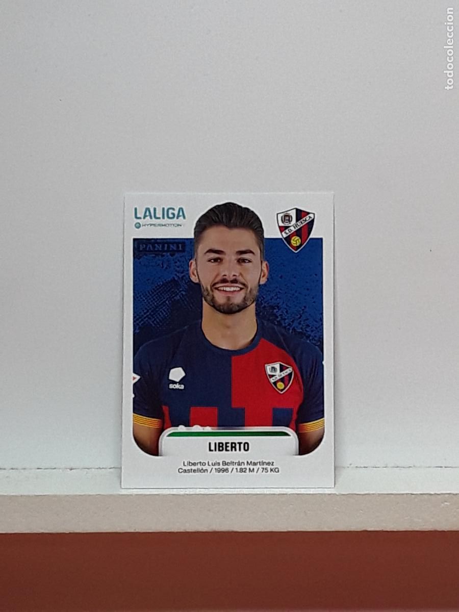 Cromos de F&uacute;tbol: LALIGA HYPERMOTION 2025 2026 25 26 ALBUM PANINI LIGA N 245 HUESCA LIBERTO LUIS BELTRAN