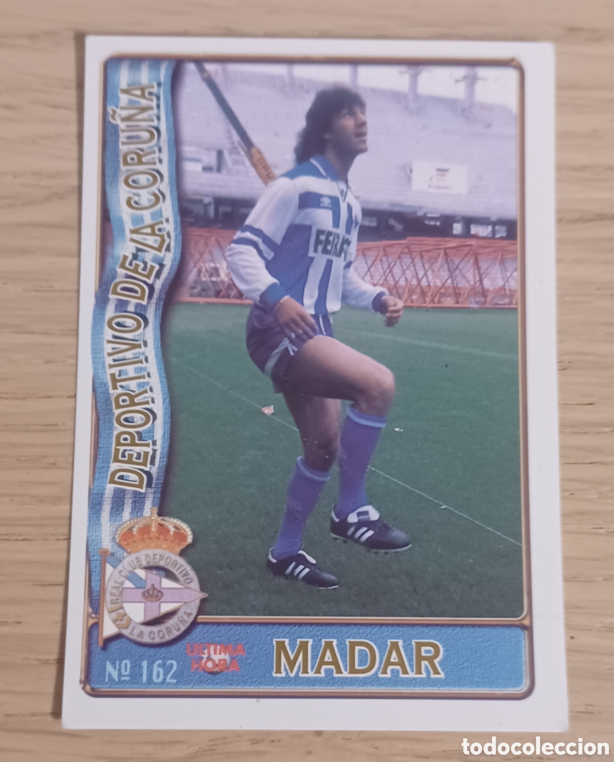 Cromos de F&uacute;tbol: Cromo 162 MADAR Fichaje UH Ultima hora DEPORTIVO DE LA CORU&Ntilde;A MundiCromo Las fichas de la Liga 96 97