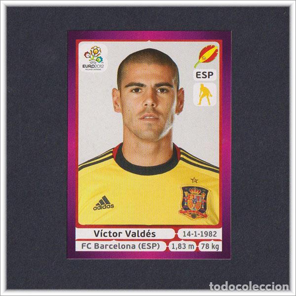Cromos de F&uacute;tbol: EURO2012 POLAND UKRAINE PANINI VICTOR VALDES N&ordm; 288 ESPA&Ntilde;A ALBUM EURO 2012 EUROCOPA POLONIA UCRANIA