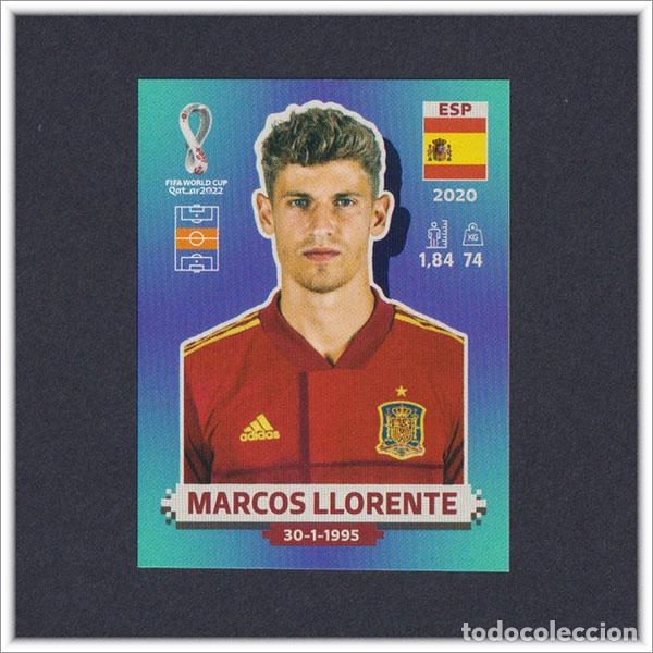 Cromos de F&uacute;tbol: FIFA WORLD CUP QATAR 2022 PANINI MUNDIAL MARCOS LLORENTE ESP 12 ESPA&Ntilde;A COLECCI&Oacute;N ALBUM