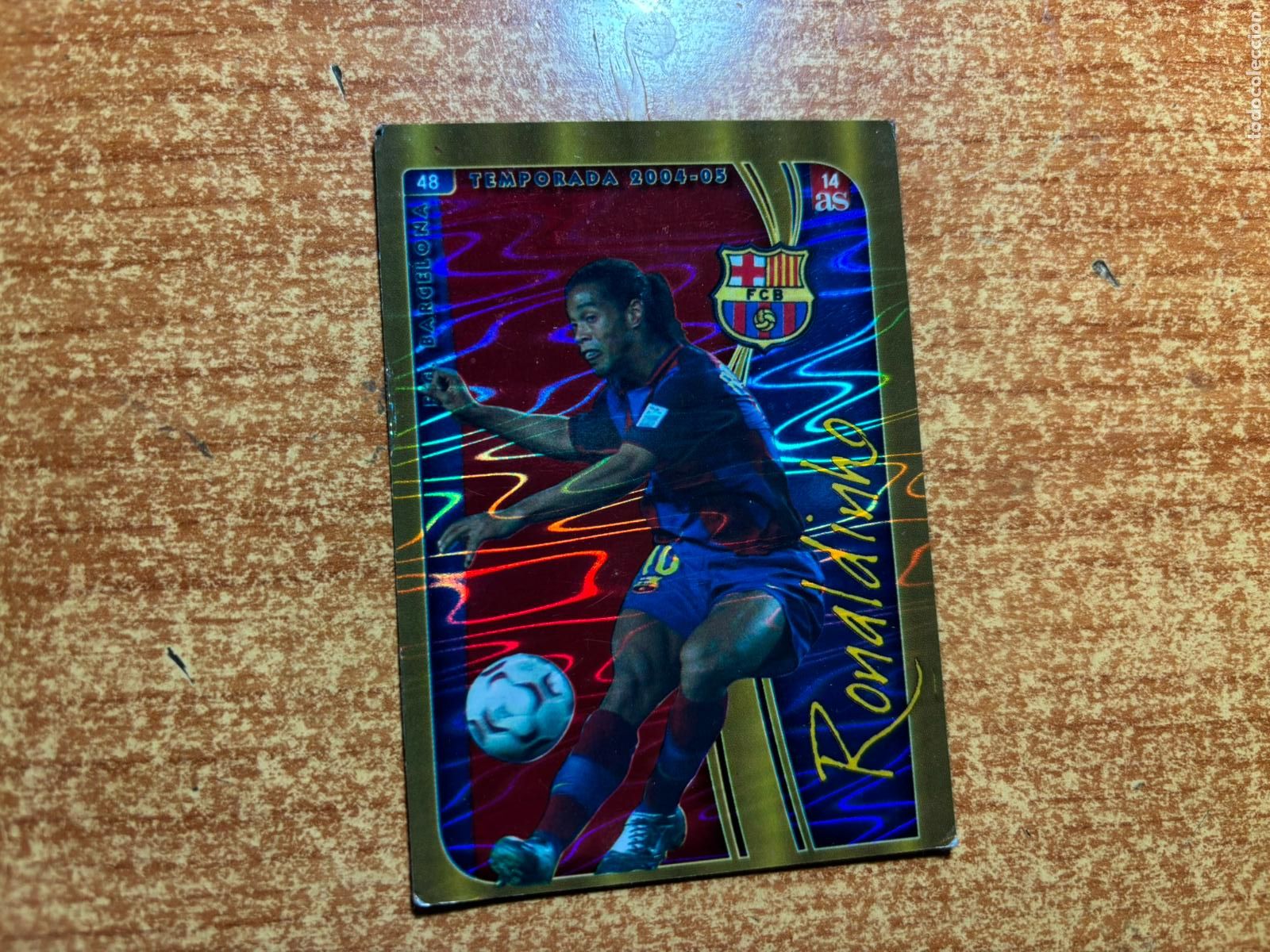 Cartes &agrave; collectionner de Football: RONALDINHO DEL BARCELONA ALBUM MUNDICROMO LIGA 2004 - 2005 ( 04 - 05 )