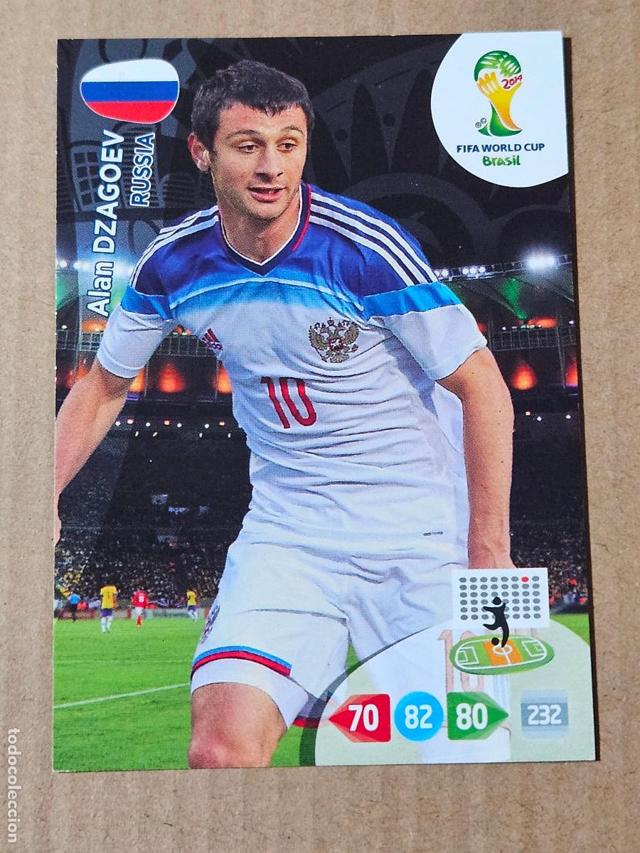 Fu&szlig;ball-Sticker: N&ordm; 69 ALAN DZAGOEV - ADRENALYN XL MUNDIAL 2014 BRASIL - FICHA - ACTUALIZACION
