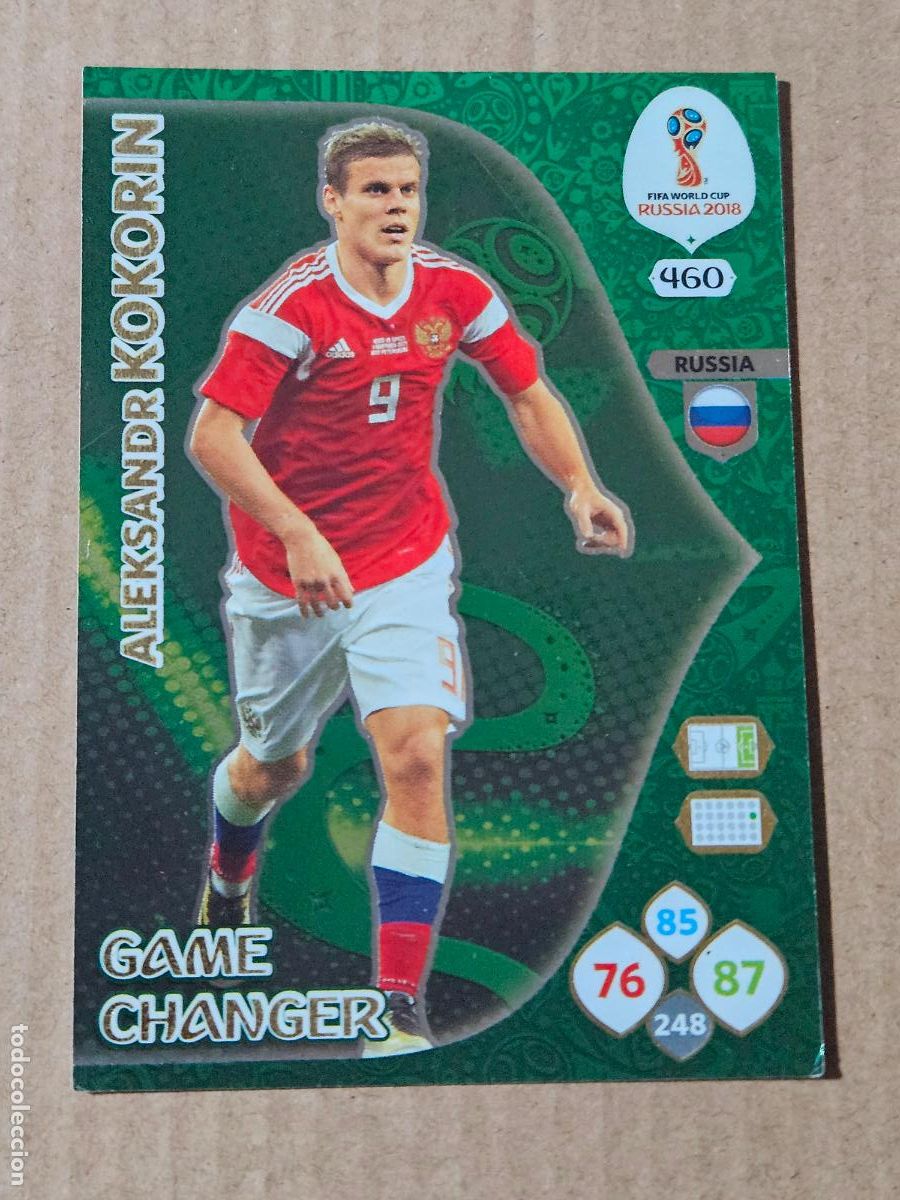 Cromos de F&uacute;tbol: N&ordm; 460 KOKORIN - GAME CHANGER - ADRENALYN XL MUNDIAL 2018 RUSIA - FICHA