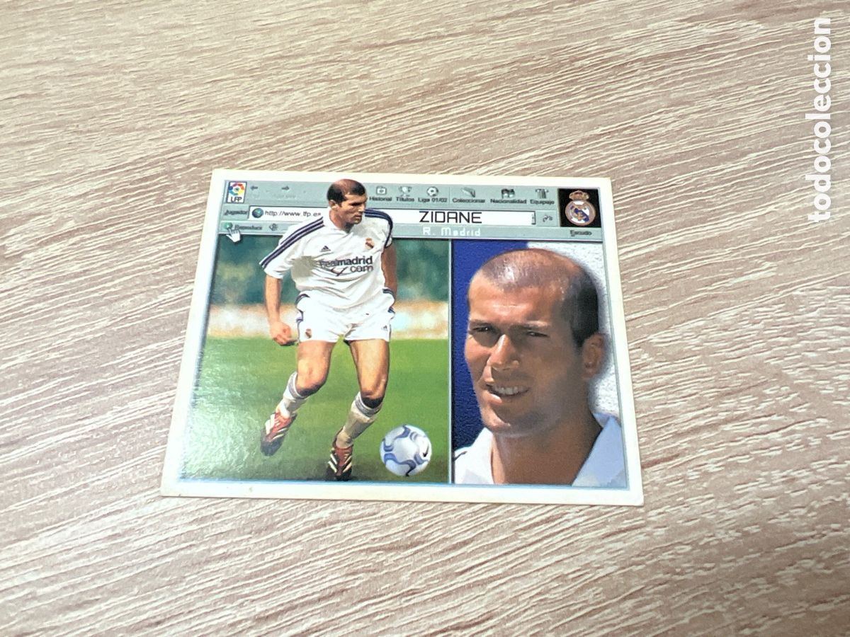Cartes &agrave; collectionner de Football: 2001 ZINEDINE ZIDANE REAL MADRID EDICIONES ESTE