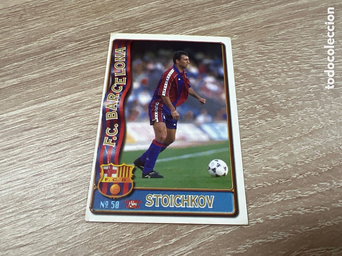 Cromos de F&uacute;tbol: 1996 STOICHKOV FC BARCELONA N&ordm; 50 MUNDICROMO