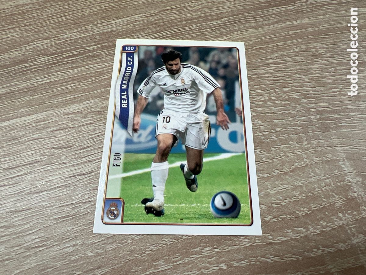 Cromos de F&uacute;tbol: 2005 LUIS FIGO REAL MADRID N&ordm; 100 MUNDICROMO