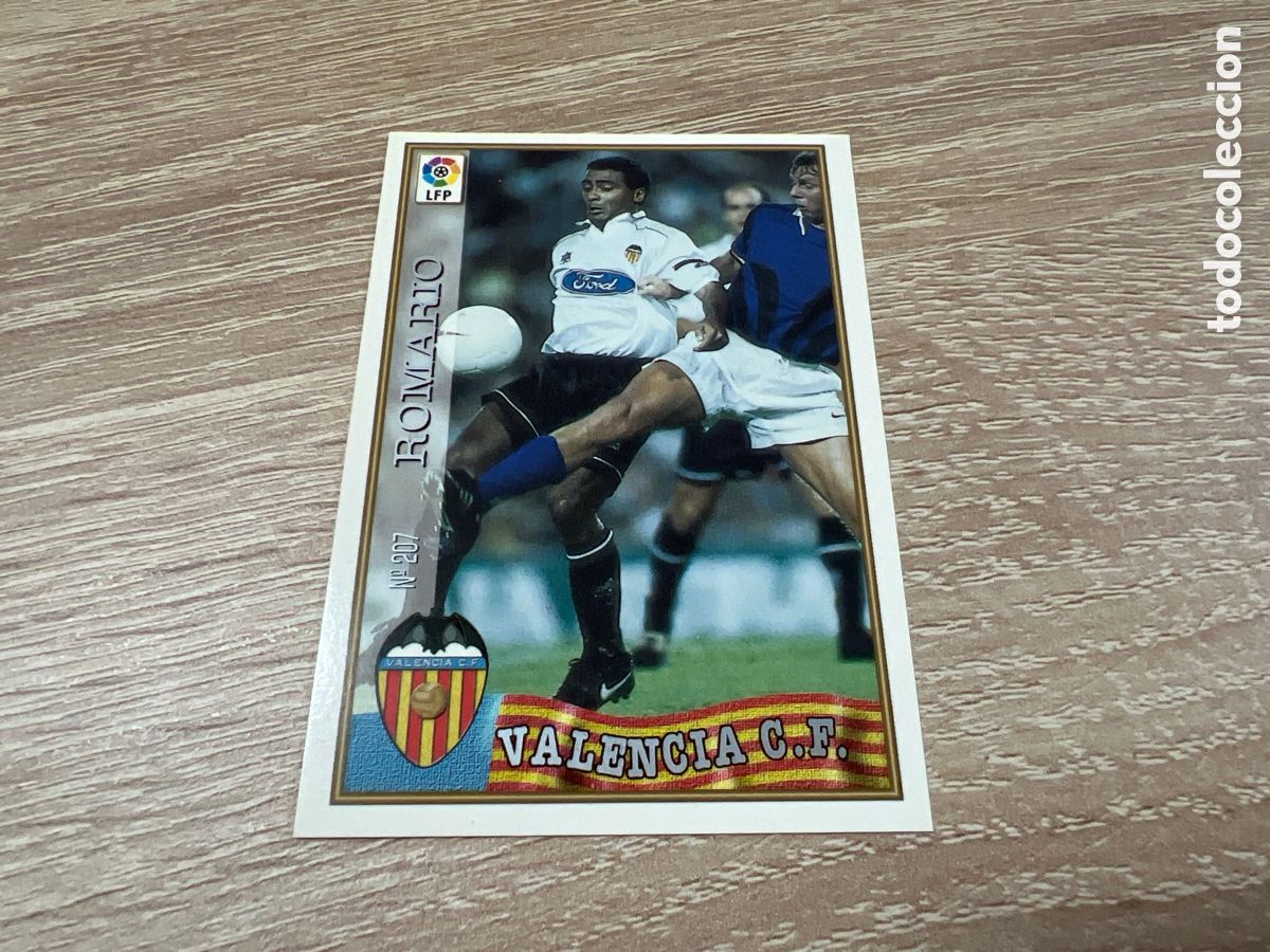 Cromos de F&uacute;tbol: 1997 ROMARIO VALENCIA CF N&ordm; 207 MUNDICROMO