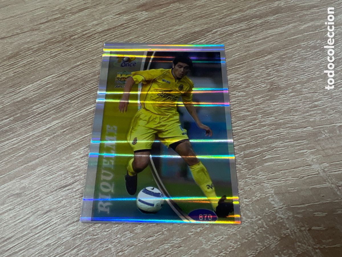 Cromos de F&uacute;tbol: 2005 RIQUELME VILLARREAL N&ordm; 870 MUNDICROMO