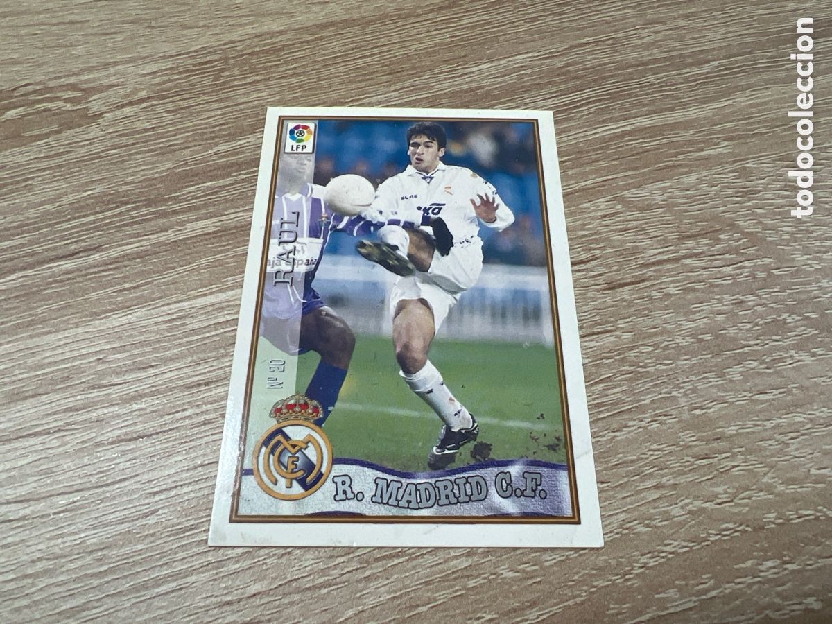 Figurine di Calcio: 1997 RAUL GONZALEZ REAL MADRID N&ordm; 20 MUNDICROMO