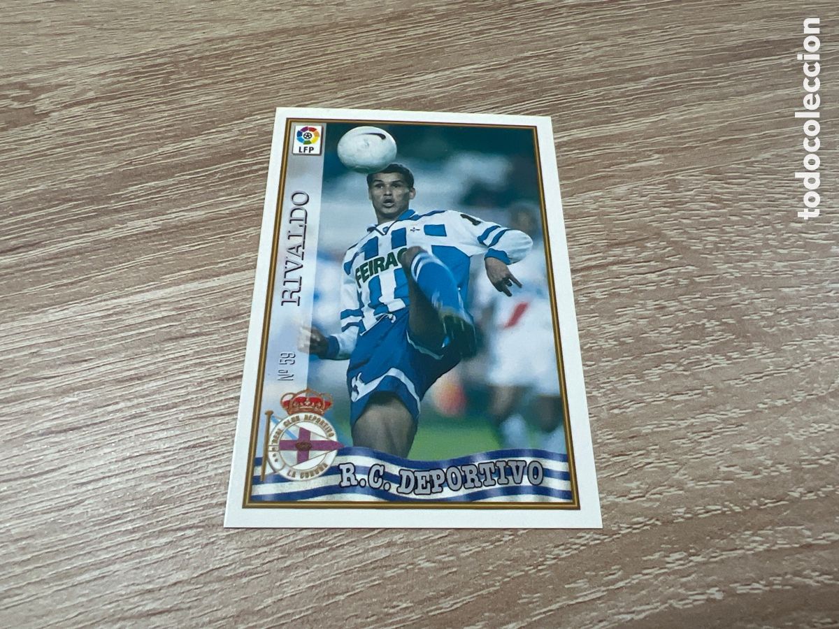 Cromos de F&uacute;tbol: 1997 RIVALDO RC DEPORTIVO CORU&Ntilde;A N&ordm; 59 MUNDICROMO