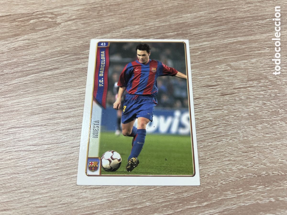 Cromos de F&uacute;tbol: 2005 ANDRES INIESTA FC BARCELONA N&ordm; 43 MUNDICROMO