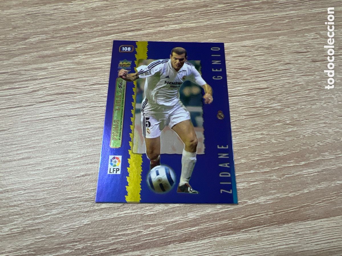 Cromos de F&uacute;tbol: 2005 ZIDANE REAL MADRID N&ordm; 108 MUNDICROMO