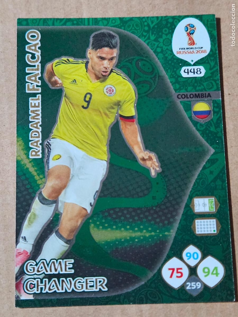 Cromos de F&uacute;tbol: N&ordm; 448 FALCAO - GAME CHANGER - ADRENALYN XL MUNDIAL 2018 RUSIA - FICHA