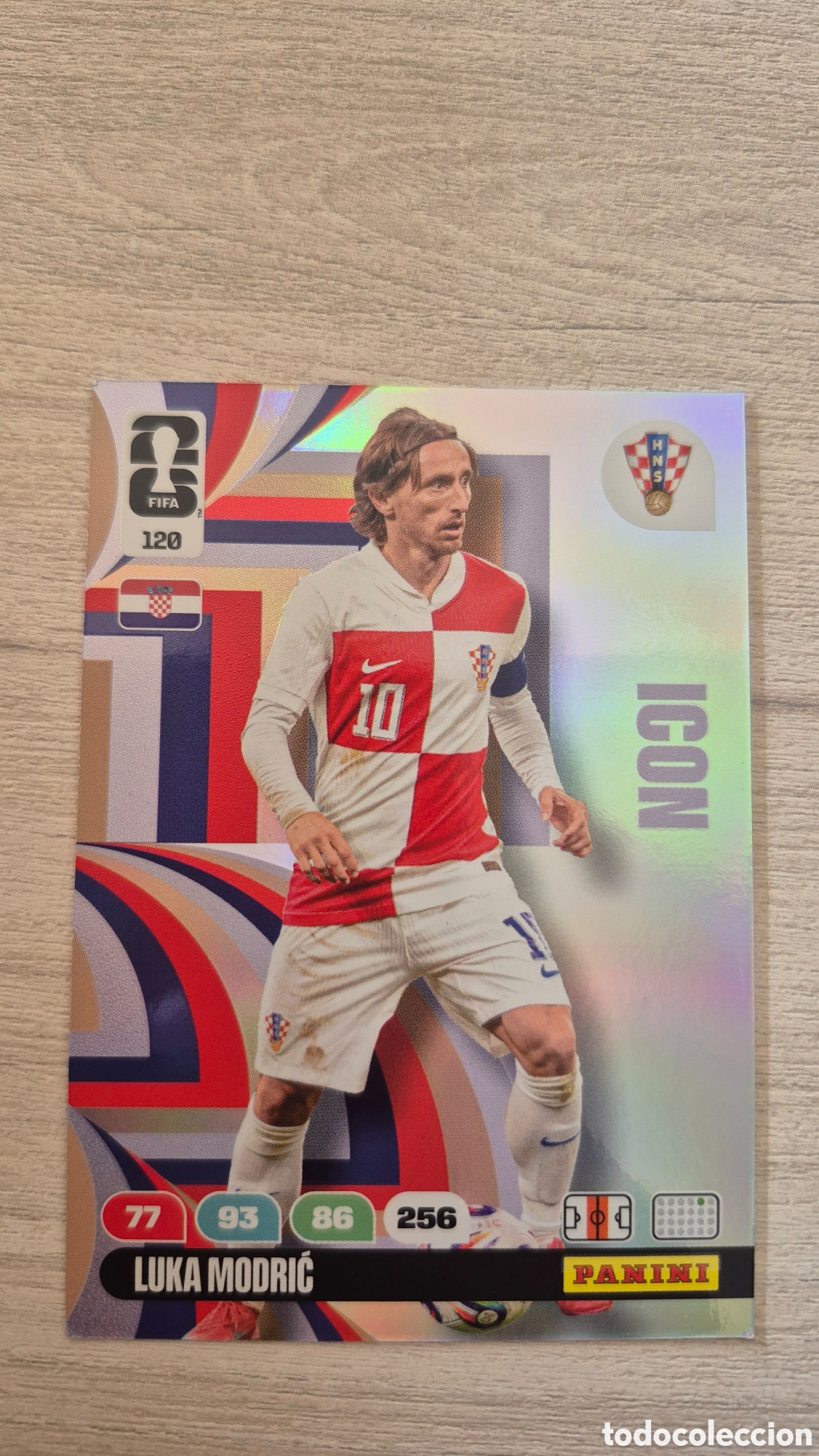 Cromos de F&uacute;tbol: N&deg;120 Icon Croacia Luka Modrić Adrenalyn FIFA World Cup 2026