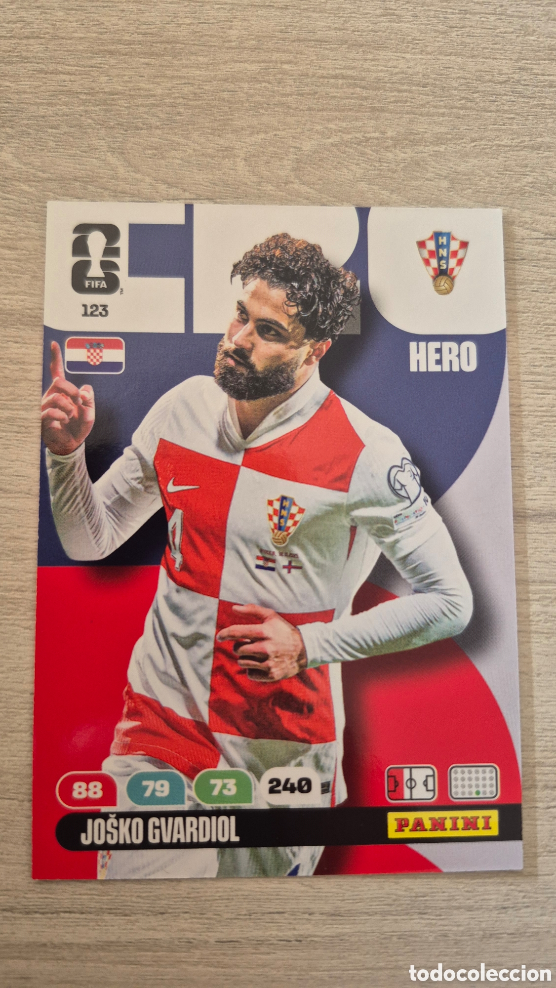 Cromos de F&uacute;tbol: N&deg;123 Croacia Jo&scaron;ko Gvardiol Adrenalyn FIFA World Cup 2026