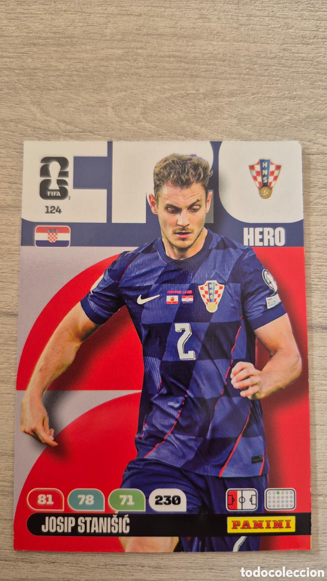 Cromos de F&uacute;tbol: N&deg;124 Croacia Josip Stani&scaron;ić Adrenalyn FIFA World Cup 2026