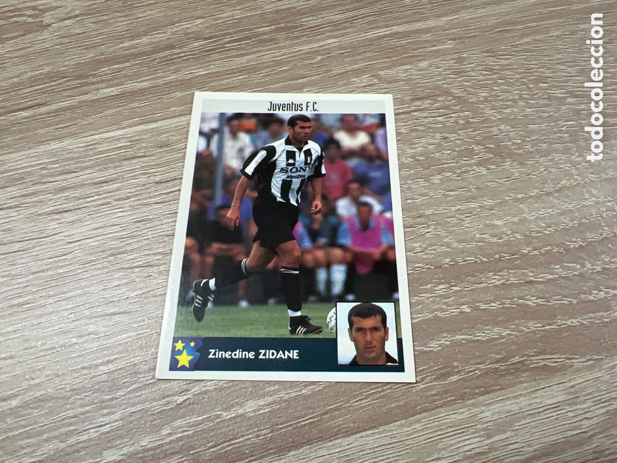 Cromos de F&uacute;tbol: 1997 ZIDANE JUVENTUS FC N&ordm; 140 PANINI LOS MEJORES EQUIPOS DE EUROPA