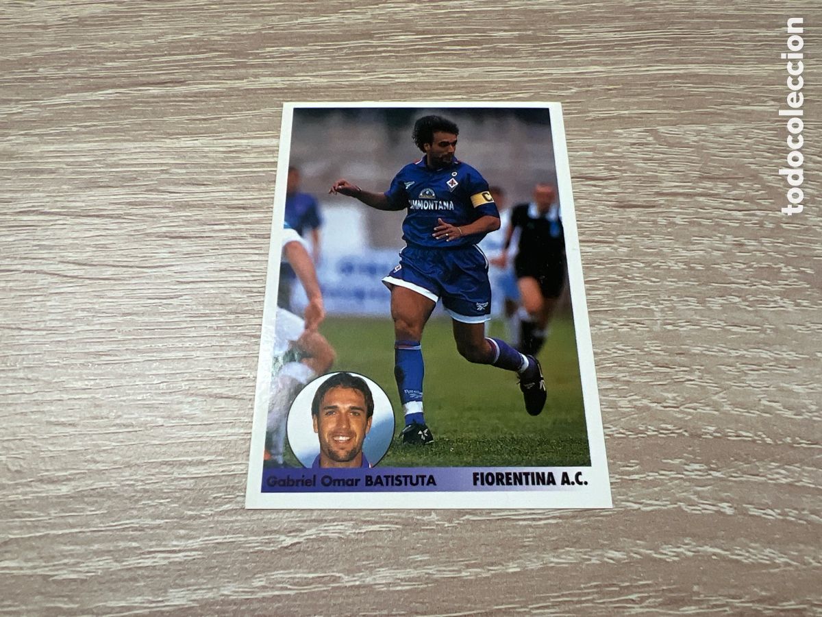 Cromos de F&uacute;tbol: 1996 BATISTUTA FIORENTINA N&ordm; 288 PANINI LOS MEJORES EQUIPOS DE EUROPA