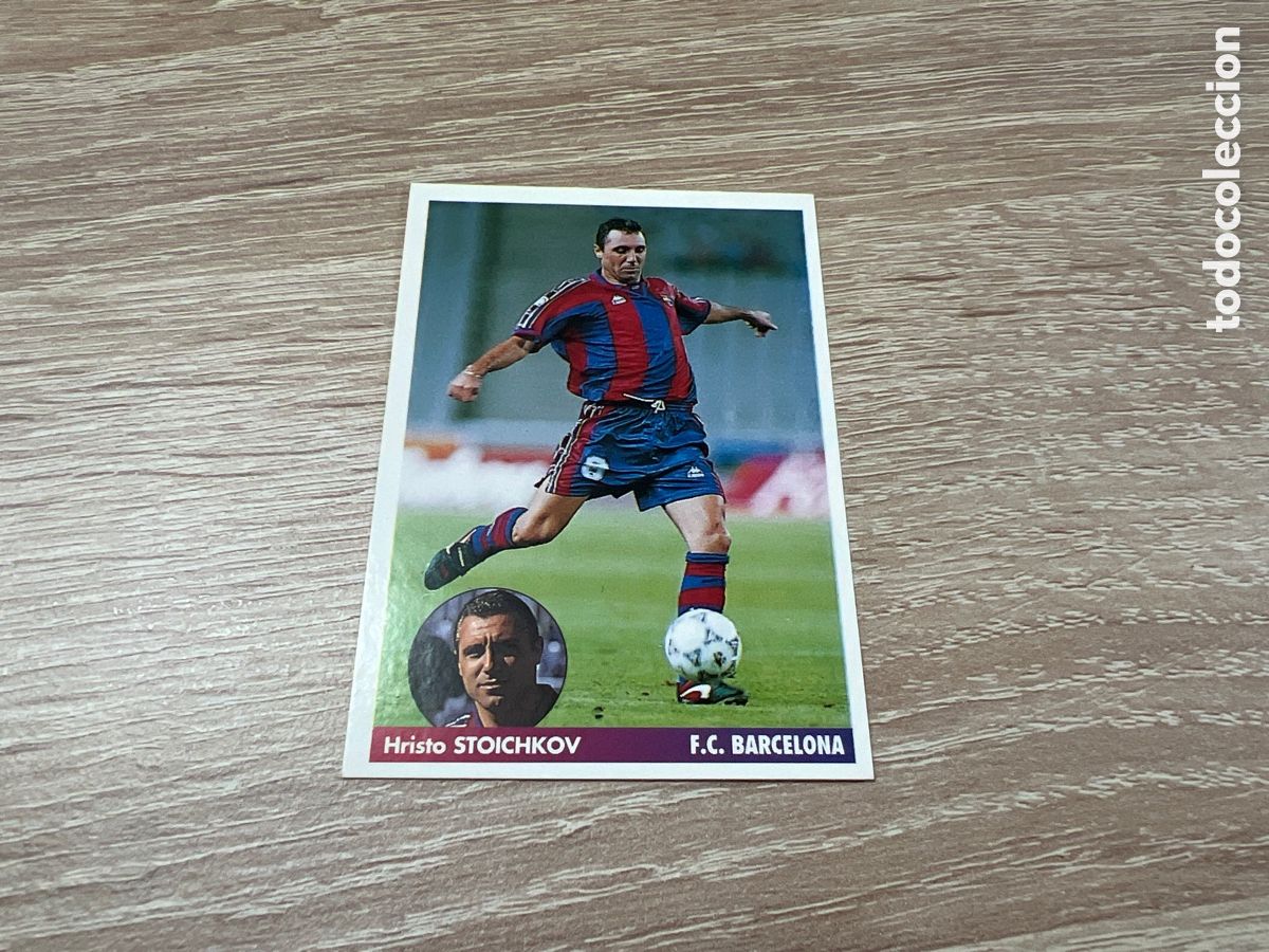 Figurine di Calcio: 1996 STOICHKOV FC BARCELONA N&ordm; 52 PANINI LOS MEJORES EQUIPOS DE EUROPA
