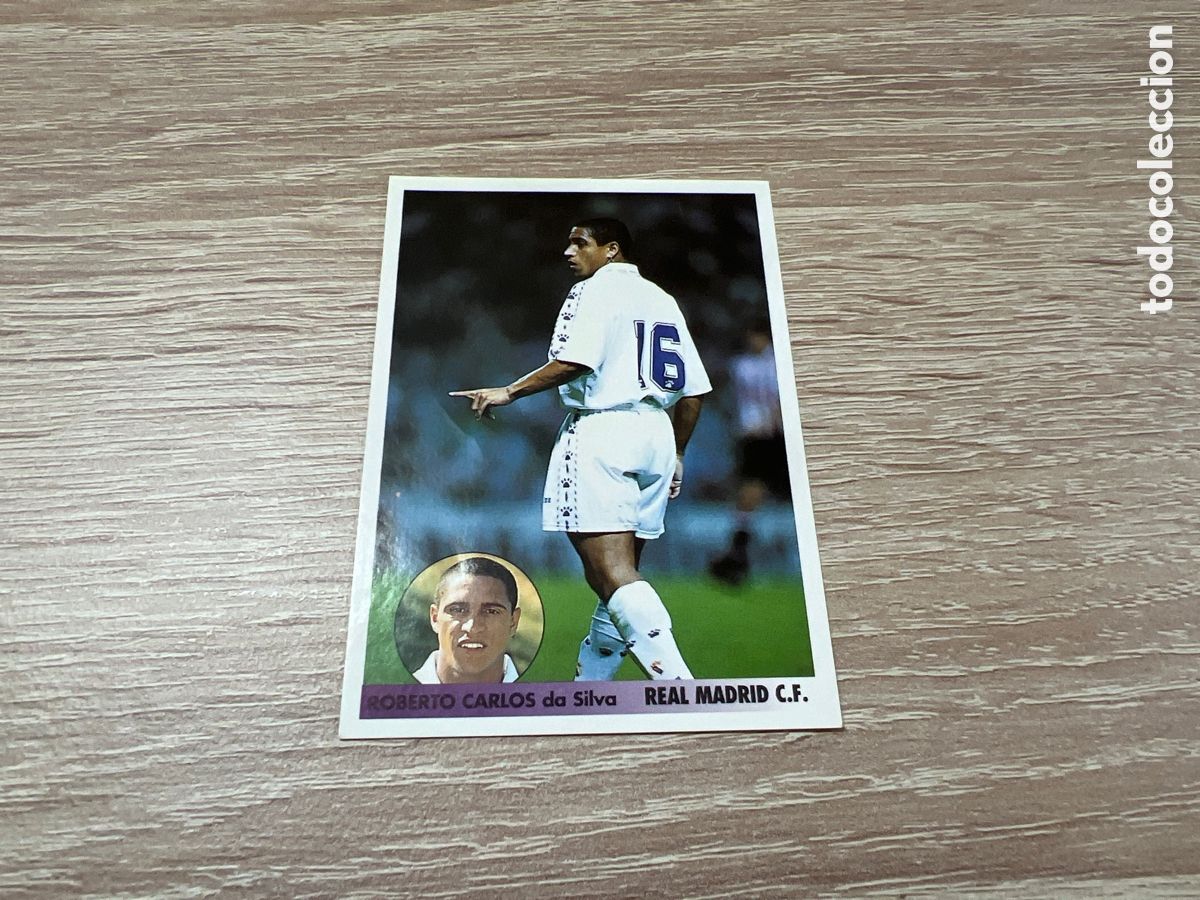Cartes &agrave; collectionner de Football: 1996 ROBERTO CARLOS REAL MADRID N&ordm; 228 PANINI LOS MEJORES EQUIPOS DE EUROPA