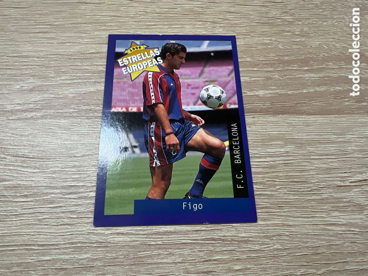 Cartes &agrave; collectionner de Football: 1996 FIGO FC BARCELONA N&ordm; 40 PANINI ESTRELLAS EUROPEAS