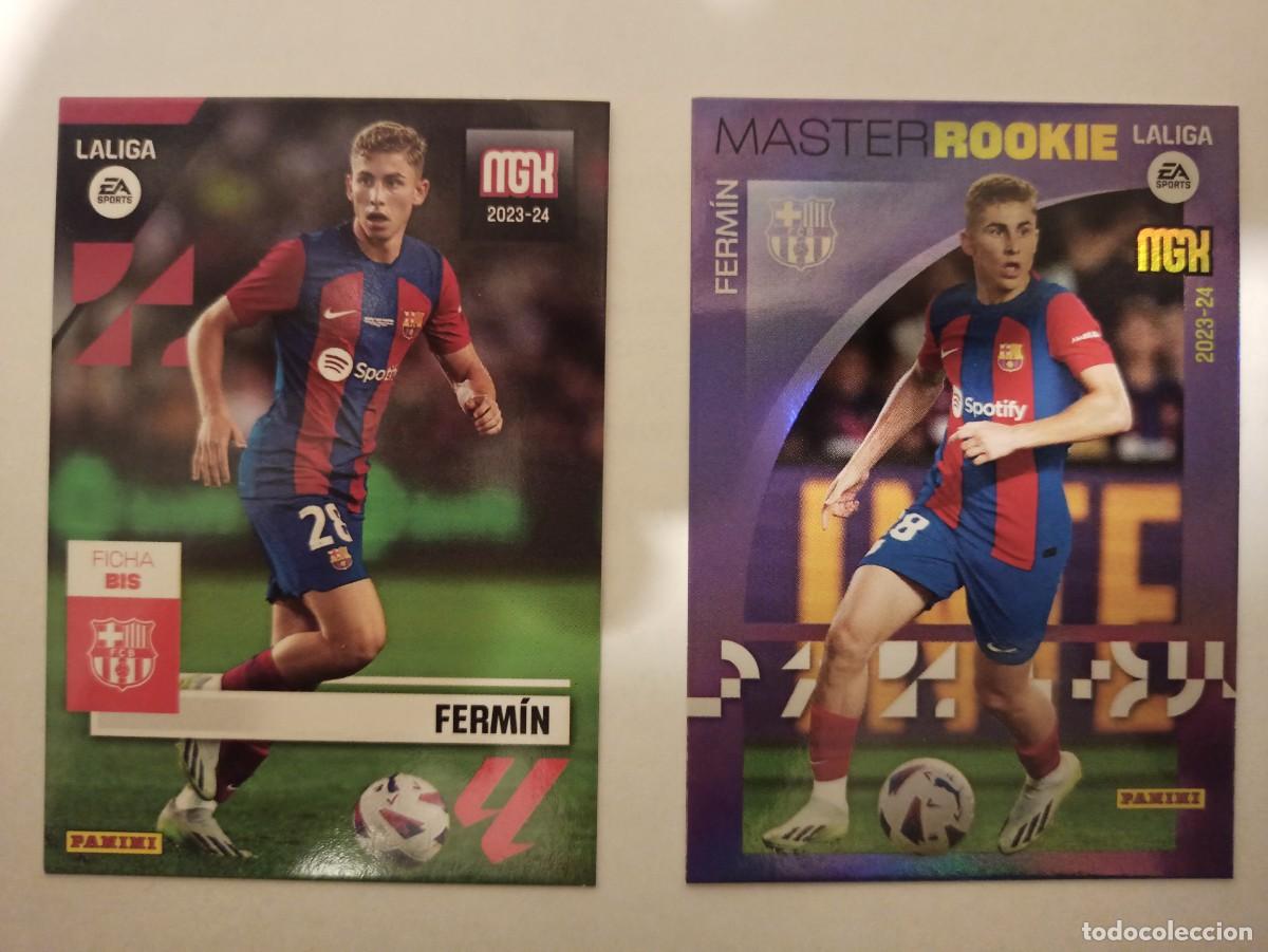 Cromos de F&uacute;tbol: LOTE ROOKIE 2 CARDS FERM&Iacute;N BARCELONA BAR&Ccedil;A 106 BIS 511 MASTER LIGA MEGACRACKS 2023 2024 23 24 PANINI