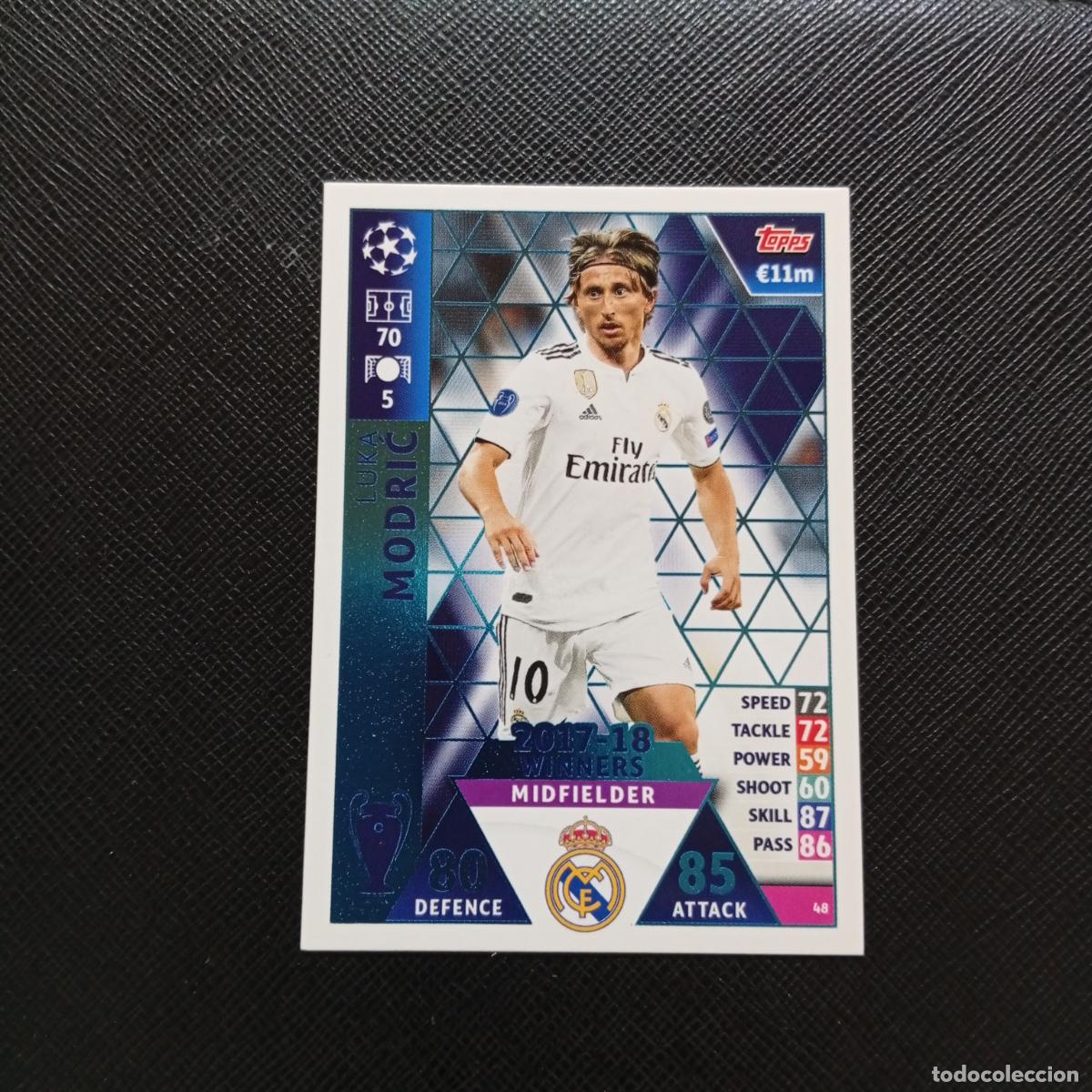 Cromos de F&uacute;tbol: 48 MODRIC REAL MADRID TOPPS MATCH ATTAX 2018 2109 FUTBOL CROMO 18 19 - A138 PG145