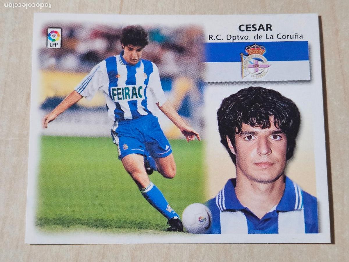 Cromos de F&uacute;tbol: EDICIONES ESTE 99 00 COLOCA CESAR DEPORTIVO CORU&Ntilde;A CROMO NUEVO SIN PEGAR