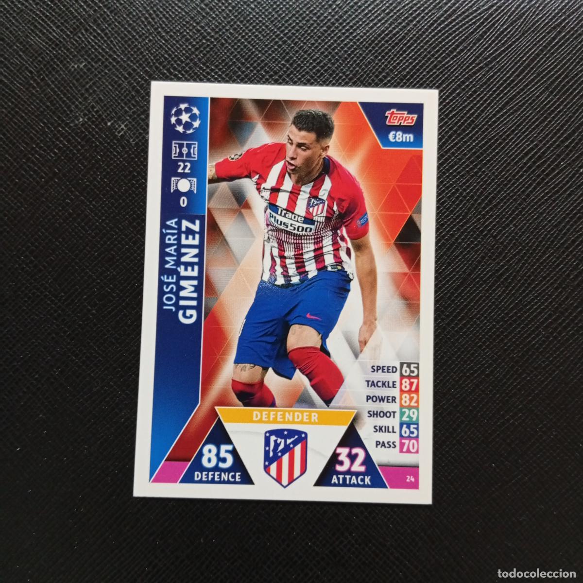Cromos de F&uacute;tbol: 24 GIMENEZ AT MADRID TOPPS MATCH ATTAX 2018 2109 FUTBOL CROMO 18 19 - A138 PG352