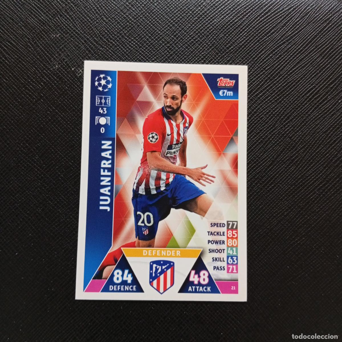 Fu&szlig;ball-Sticker: 21 JUANFRAN AT MADRID TOPPS MATCH ATTAX 2018 2109 FUTBOL CROMO 18 19 - A138 PG370 B