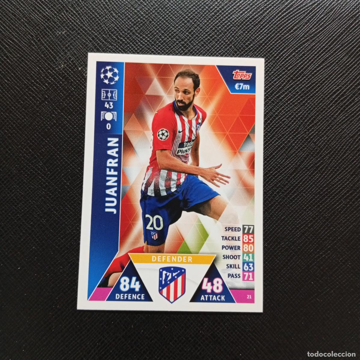 Fu&szlig;ball-Sticker: 21 JUANFRAN AT MADRID TOPPS MATCH ATTAX 2018 2109 FUTBOL CROMO 18 19 - A138 PG379