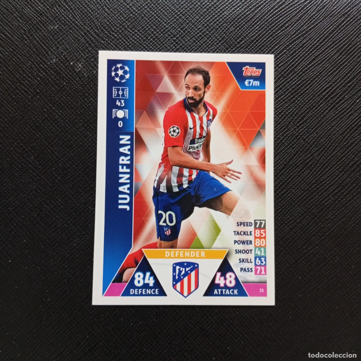 Fu&szlig;ball-Sticker: 21 JUANFRAN AT MADRID TOPPS MATCH ATTAX 2018 2109 FUTBOL CROMO 18 19 - A138 PG379 C