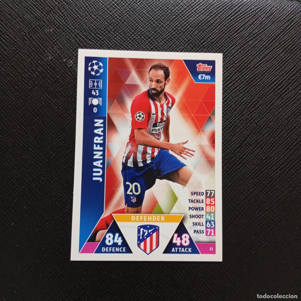 Fu&szlig;ball-Sticker: 21 JUANFRAN AT MADRID TOPPS MATCH ATTAX 2018 2109 FUTBOL CROMO 18 19 - A138 PG388
