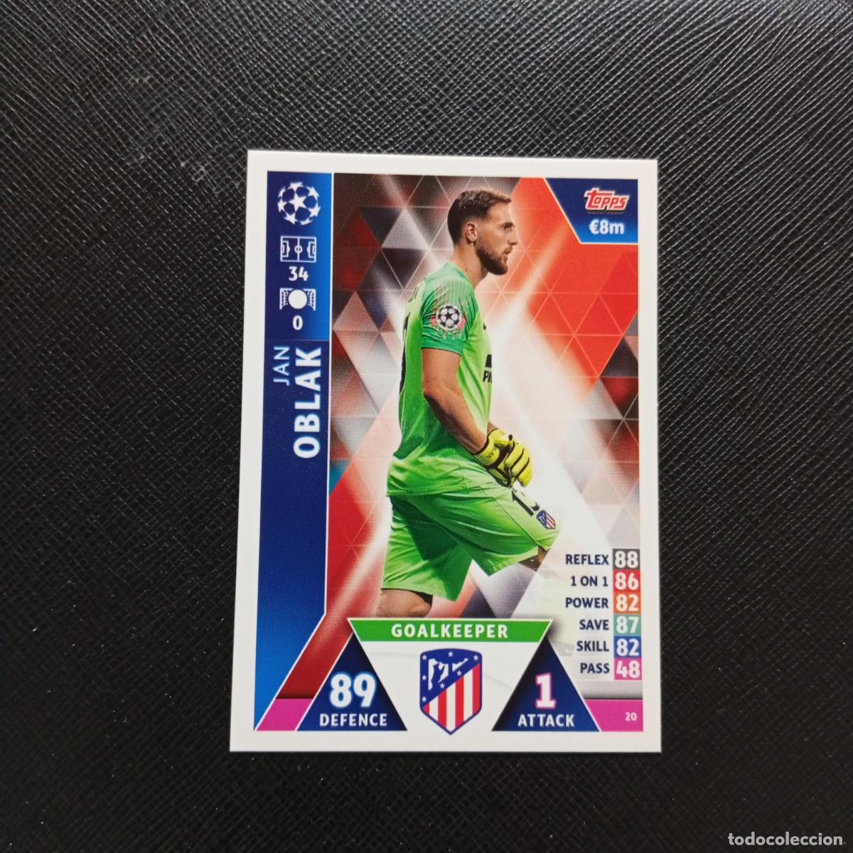 Fu&szlig;ball-Sticker: 20 OBLAK AT MADRID TOPPS MATCH ATTAX 2018 2109 FUTBOL CROMO 18 19 - A138 PG397