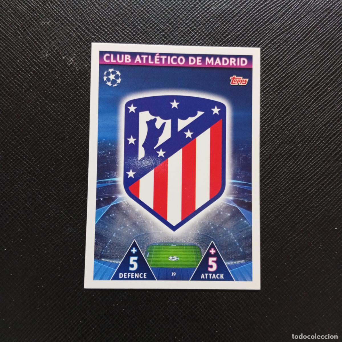 Fu&szlig;ball-Sticker: 19 ESCUDO AT MADRID TOPPS MATCH ATTAX 2018 2109 FUTBOL CROMO 18 19 - A138 PG406 B
