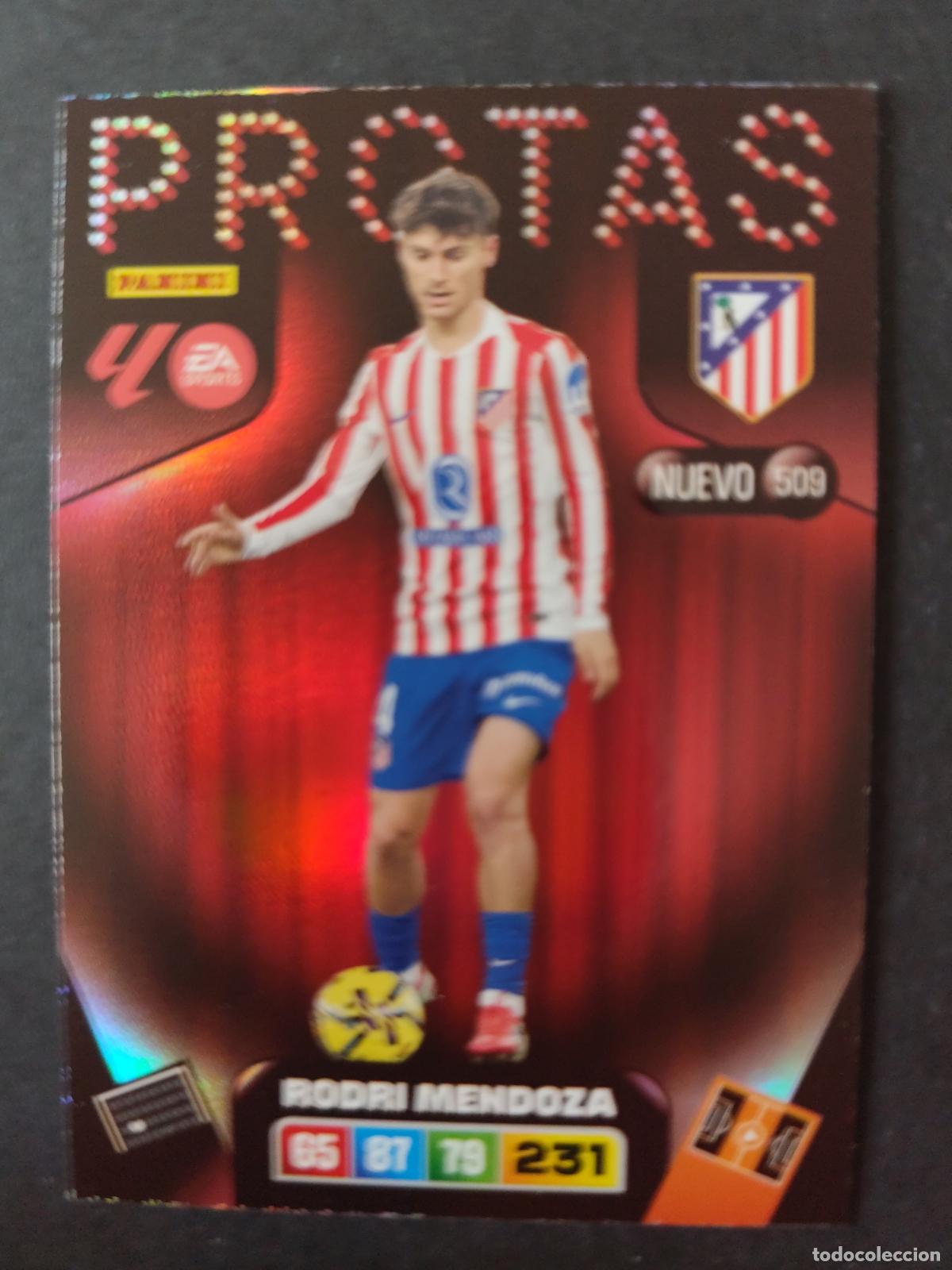Cromos de Futebol: 509 RODRI MENDOZA ATL&Eacute;TICO MADRID NUEVO PROTAS ADRENALYN 2025 2026 25 26 PEDIDO M&Iacute;NIMO 2&euro;