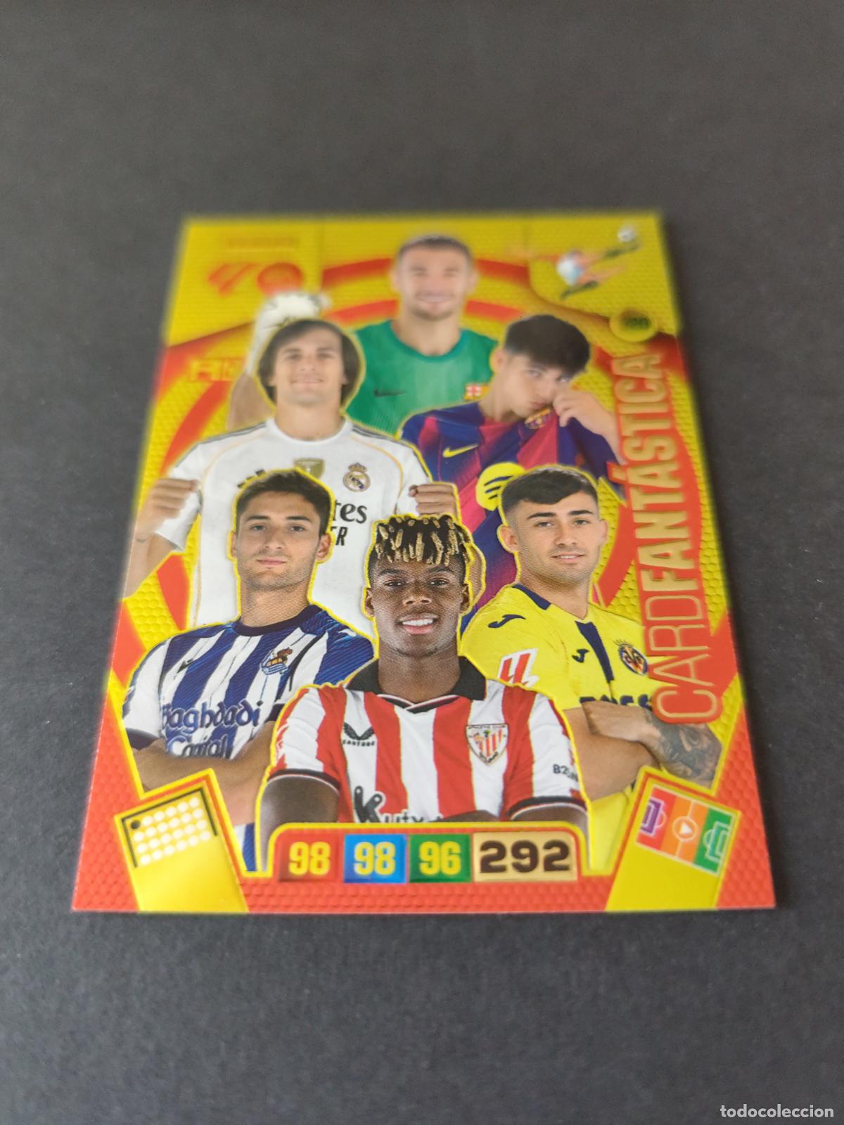 Fu&szlig;ball-Sticker: 520 CARD FANT&Aacute;STICA NICO WILLIAMS CARRERAS JOAN GARC&Iacute;A ADRENALYN 2025 2026 25 26