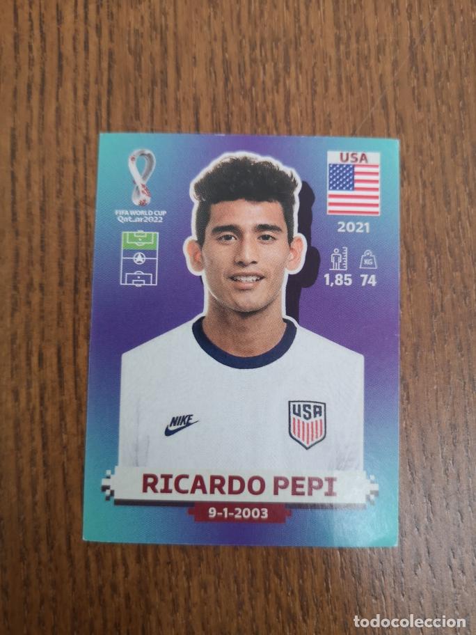 Cromos de F&uacute;tbol: USA17 RICARDO PEPI, SELECCION DE EEUU, QATAR 2022