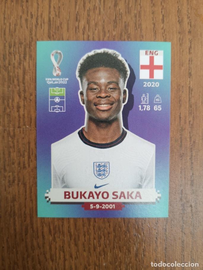Cromos de f&uacute;tbol: ENG19 BUKAYO SAKA, SELECCION INGLESA, QATAR 2022