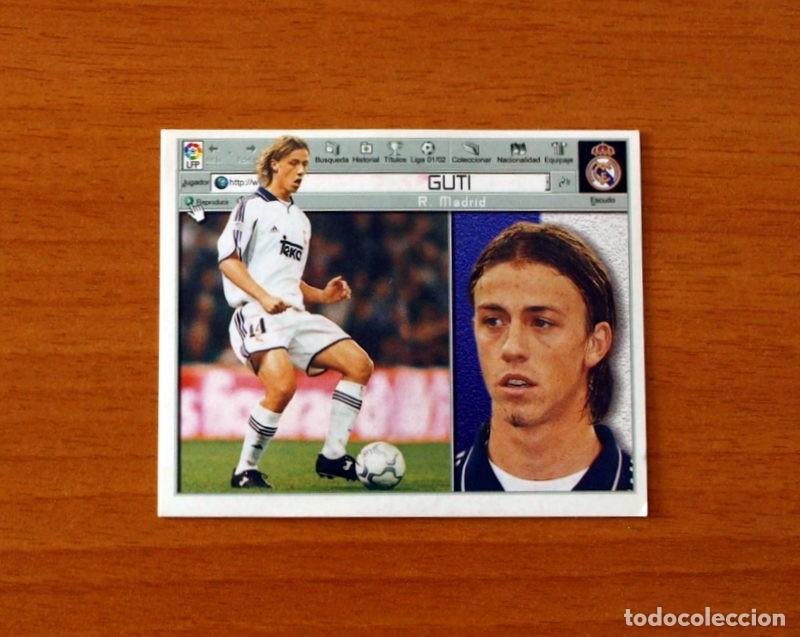 Cromos de F&uacute;tbol: Real Madrid - Guti - Ediciones Este Liga 2001-2002, 01-02 - Nunca Pegado
