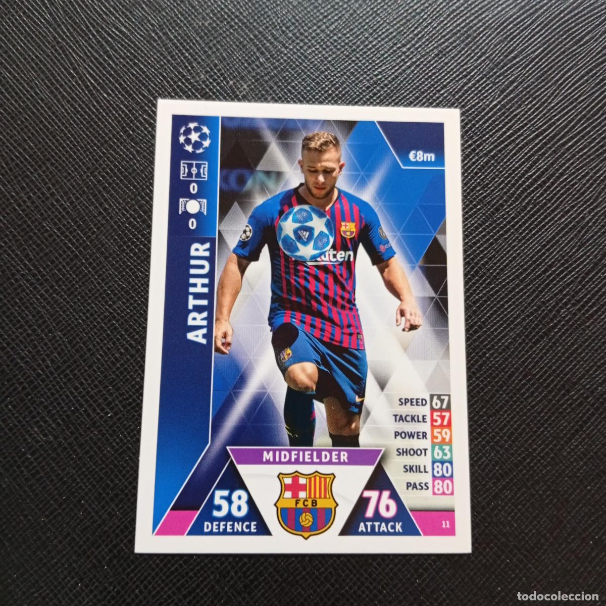 Cromos de f&uacute;tbol: 11 ARTHUR BARCELONA TOPPS MATCH ATTAX 2018 2109 FUTBOL CROMO 18 19 - A138 PG532 C
