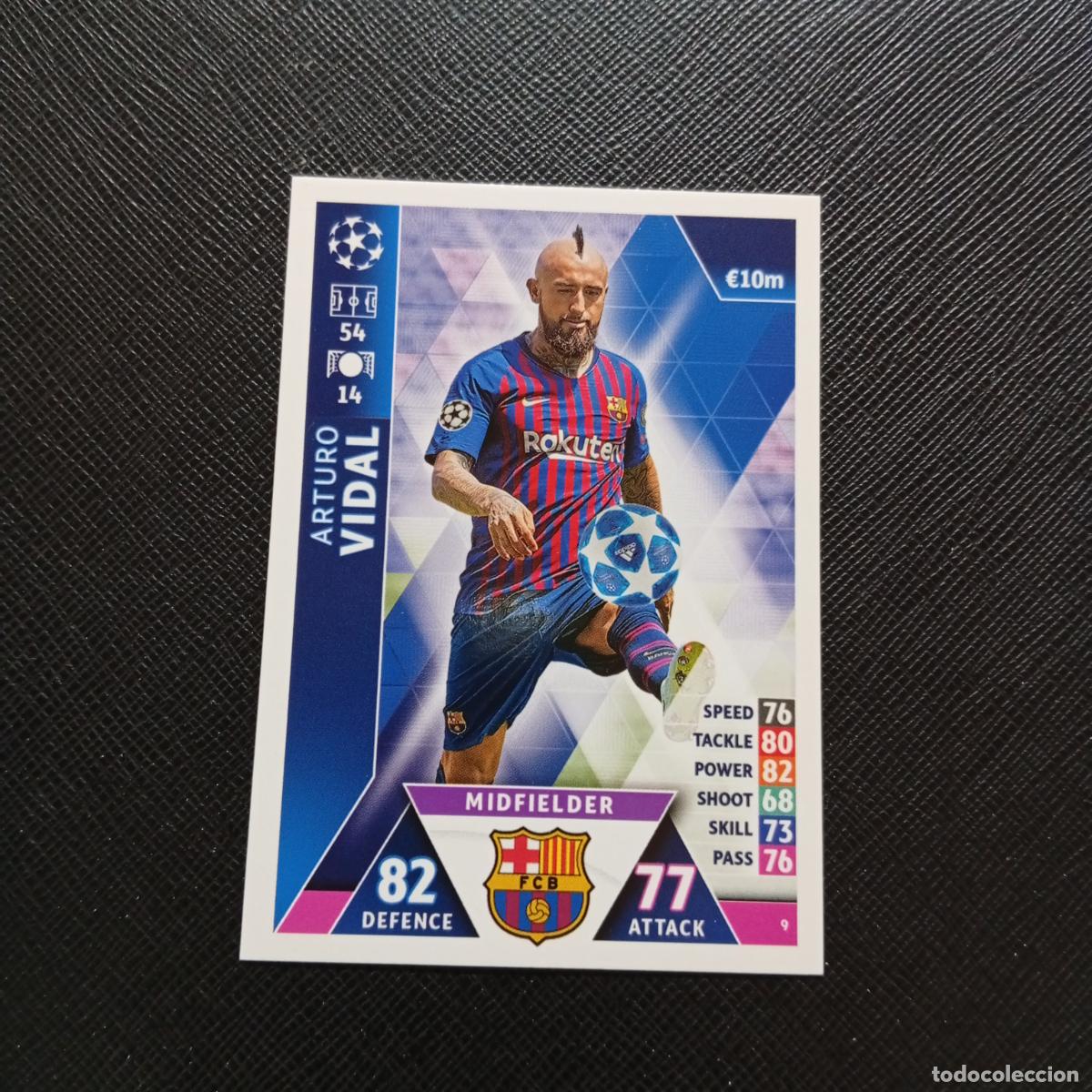 Cromos de Futebol: 9 VIDAL BARCELONA TOPPS MATCH ATTAX 2018 2109 FUTBOL CROMO 18 19 - A138 PG532 B