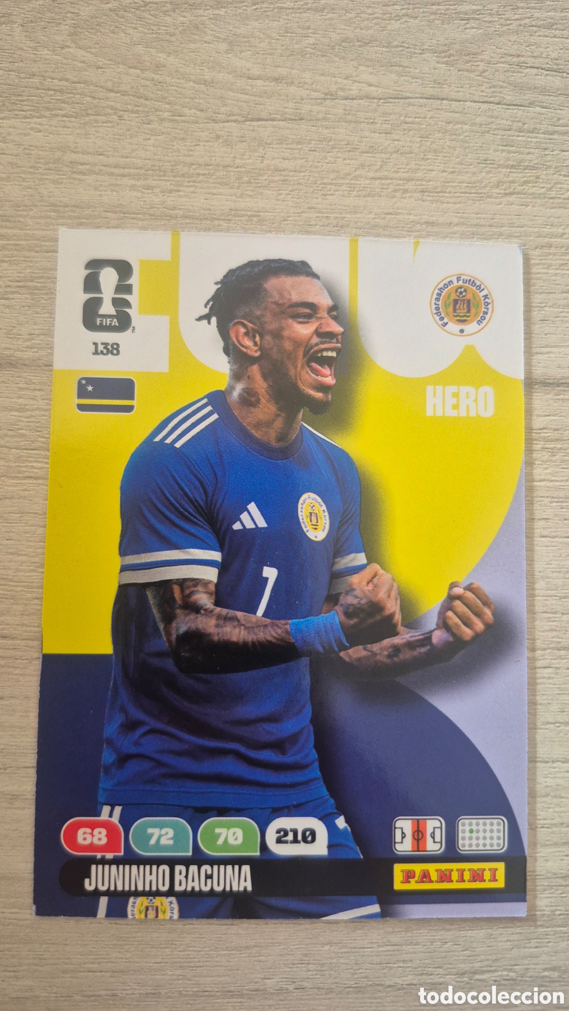Cromos de F&uacute;tbol: N&deg;138 Cura&ccedil;ao Juninho Bacuna Adrenalyn FIFA World Cup 2026