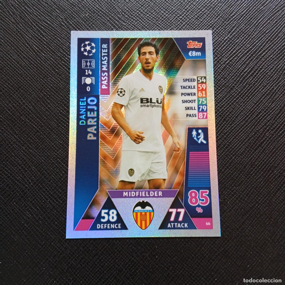 Cromos de F&uacute;tbol: 66 PAREJO VALENCIA TOPPS MATCH ATTAX 2018 2109 FUTBOL CROMO 18 19 - A34 PG253